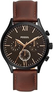 Watches,Men's Wrist Watches,Analog,BROWN,Stainless Steel,BLACK,Quartz,Round,BQ2453, Brown, strap