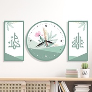 CALLIGRAPHY WALL CLOCK WALL CLOCK/ 1 SET GEOMETRIC TABLE CLOCK/ UNIQUE SITTING CLOCK/ DECORATION DOY