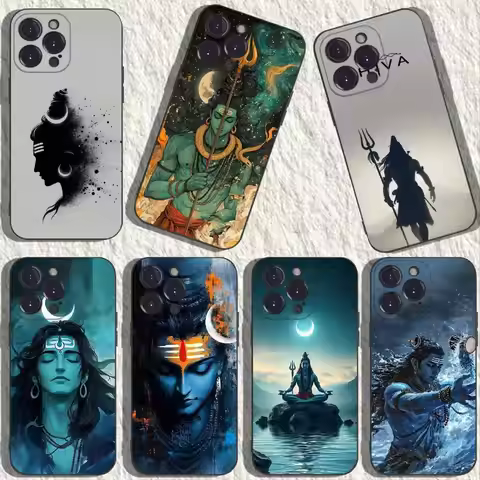 Lord Shiva Mahadev Of India Phone Case For iPhone 17,16,15,14,13,12,11,Plus,Pro Max,XS,X,XR,SE,Mini,