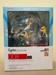 日本絕版 庫洛魔法使 figfix figma figure 可動 008 戰鬥服裝ver. 模型 木之本櫻 小櫻