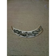 Pig Fangs Carved DAYAK MOTIF