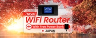 Unlimited 4G LTE WiFi (Japan Airport Pickup) with Free Power Bank