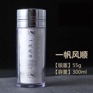 【Ship in 24H】银水杯999纯银正品足银雪花银手工熟银内胆银杯子食用银999纯银Silver water cup 999 pure silver genuine foot silver sn
