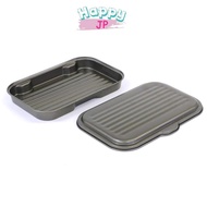 Takehara Can Grill &amp; Toaster Cho-yaki Tray with Lid, Corrugated Bottom Shape, Plump and Juicy, Fish Grill Oven Toaster Bat, Made in Japan