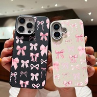 Soft TPU Case For Samsung Galaxy S25 FE A17 A07 A06 M56 F56 M16 F16 M06 F06 5G Pink Bowknot Pattern 