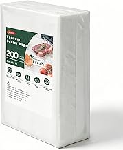 Aotto Vacuum Sealer Bags for Food - 200 Count Quart 8" x 12" Commercial Grade BPA Free Heavy Duty Va