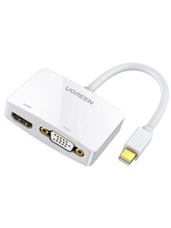 UGREEN Mini DisplayPort to HDMI VGA Adapter, 4K Thunderbolt 2 Adapter 2 in 1 Mini DP Converter Compa