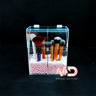 2-slot acrylic paint brush holder
