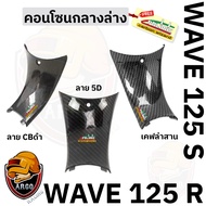 Lower Center Console WAVE 125 R/S Kevlar Pattern (Abs Work) With 1 Polimic Sticker (With Video Assem