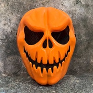 Halloween Ghost Festival Pumpkin Skull Ghost Face Mask Plastic Ghost Full Face Headgear Tricky Horro