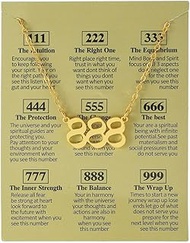 Minimalist Dainty Gold Plated Angel Number Pendants Choker Chain Numerology Jewelry 000 1111 111 222