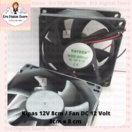DC Fan 80x80x25 12V 8x8 12 VOLT