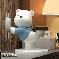 Bear Ornaments Suitable for iwatch s9 Apple Huawei Watch Charging Stand Holder Cute Creative Periphe