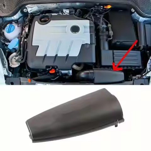 Car Air Intake Inlet Duct Cover Lid Cover Black 1K0805965J9B9 For Audi A3 TT VW Jetta Golf Caddy Sko