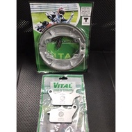 Má Phanh / Bố thắng trước sau honda vision /vision fi các đời /Ab 125 / Lead 125 - Thuơng hiệu vital