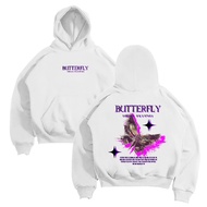 BEXLEY Hoodie Jumper Flying Butterfly Jacket M - XXL Unisex (Men & Women)