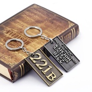 Detective Sherlock Sherlock Sherlock Sherlock Baker Street Apartment 221B House Number Keychain Pend