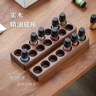 Storage Storage Box Black Walnut Color Essential Oil Display Stand Solid Wood Essential Oil Display 