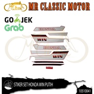 Honda WIN Standard White Motorcycle Body Striping Sticker97