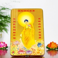 Stand-up set-up table Western three holy Amitabha Buddha drawing Tu Amitabha Buddha statue painting