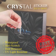 CRYSTAL STICKER l TRANSFER STICKER l PELEKAT KRISTAL l CUSTOM MADE l PERCETAKAN PELEKAT l DTF UV PRI