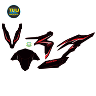 [ QUÍ KHÁCH VUI LÒNG MANG TEM RA TIỆM CHO THỢ DÁN] TEM RỜI dán cho xe vario 150 mẫu zin đỏ đen