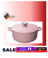 [100% Japan Import original]Le Creuset (Le Creuset) Casted Enamel Pot Cocot Rondo 22 cm Chiffon Pink Gas IH Oven compatible