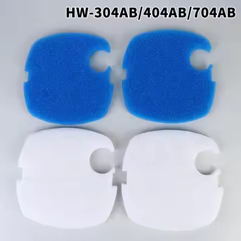 ⑧2/4Pcs Blue White Aquarium Filter Pad Sponge Foam Cotton Fit For SUNSUN GRECH Canister 304AB/404AB/