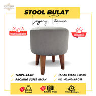 PROMO Cipta Jaya - Stool Kursi Sofa Puff Bulat Stool Murah 40cm x 40cm Design Minimalis Empuk Legacy