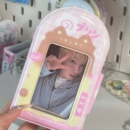Holder Collect Book "Pudding Cat" - Collect Book 1 Ô Sheet PVC Có Nút Bấm Đựng Card Idol Card Anime