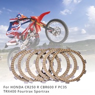 Motorcycle Friction Clutch Plate Set For HONDA CR250R CR250 CR 250 CBR600F CBR600 CBR 600 PC35 TRX40