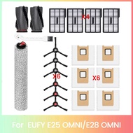 Dust Bag Filter Replacement Set(20PCS) for E25 Omni/E28 Omni Vacuum Cleaner- Main Brush Roller Brush