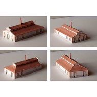 DIY Papercraft Diorama Pattern CIVICO BURNING FACTORY 1-160