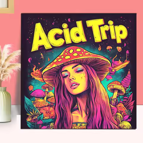 Psychedelic Journey Colouring Book Adult Picture Book Original Design