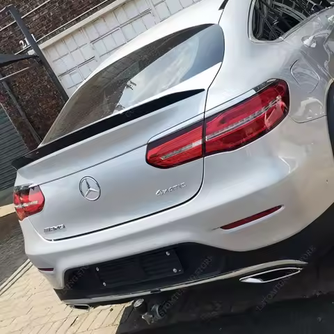 63s Style Gloss Black Rear Spoiler Wing For Mercedes C253 GLC 220d 250 250d 300 400 Coupe 2016-2022 