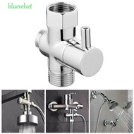 BLUEVELVET 3 Way Shower Head Diverter Valve, G1/2 Three Function 3 Way Switch Faucet Valve, Valve To
