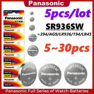 5-30PCS Panasonic SR936SW 394 watch battery AG9 LR936 194 LR45 for Tissot CK Quartz watch Silver oxi