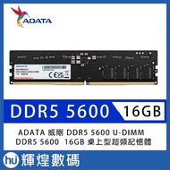 ADATA DDR5 5600 16GB U-DIMM RAM Desktop Memory