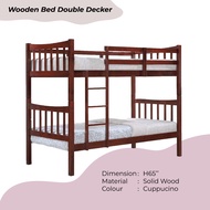 DOUBLE DECKER WOODEN 3' BED/SINGLE BED/DOUBLE LAYER BED/WOODEN BED/SOLID WOOD DOUBLE DECKER/BUNK BED