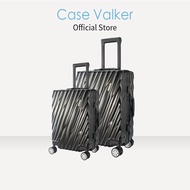 Case Valker Signature Aluminium Frame OnyX Real PC 2 in 1 TSA Luggage (20"+24") Beg Bagasi