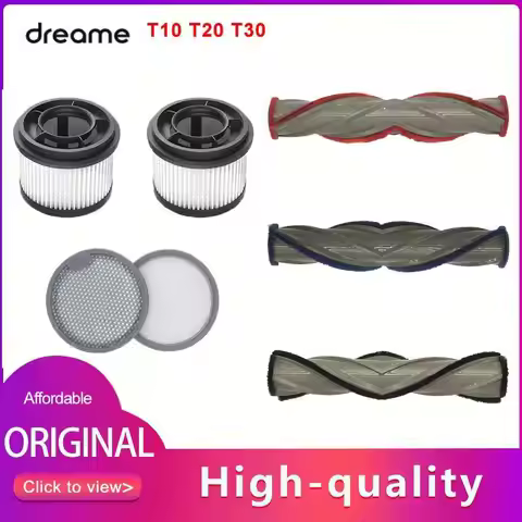 Original Dreame T20 Accessories Roller Brush HEPA Filter for Dreame T10 T20 Dreame T30 Handheld Vacu
