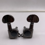 Guitar String Knob Fully Enclosed Guitar Chord Shaft Gun Black Fully Enclosed Quasi Alloy Half Circu