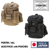 🇯🇵日本製 PORTER ALL ALICE PACK with POUCHES BACKPACK DAYPACK 13L 日本製背囊 PORTER背囊 PORTER背包 吉田包 YOSHIDA & 
