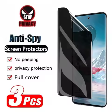 3PCS Privacy Hydrogel Film For Motorola Edge Pro 20 40 30 50 Ultra Fusion Neo Lite Without Fingerpri