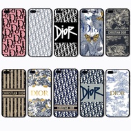 iPhone 5 5S 6 6S 7 8 Plus Dior Black Edge Full Coverage TPU Phone Case | Defense Against Daily Bumps