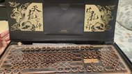 全新稀有 新天龍八部別注版 AZiO Retro Classic牛皮復古機械鍵盤