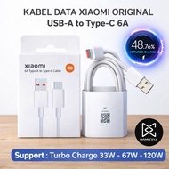 Xiaomi Type C Turbo Charge 6 Ampere Data Cable Original 100% Fast Charging 30W 33W 67W 120W Type C C
