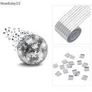 NN Mirror Mosaic Tiles Stickers DIY Self-Adhesive Mini Square Acrylic Wall Sticker SG