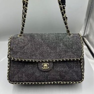 Chanel✨鏈條花呢丹寧牛仔JUMBO XXL 機場包