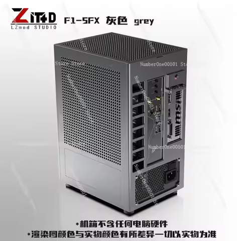 Lzmod 7.9L F1-SFX Mini ITX Case Dual-Slot GPU SFX PSU Support Dual-Sided Chamfering Ventilation